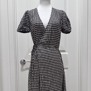 Reformation checkered plaid dress - Small